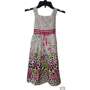 Jessica Lynn Polka Dot Butterfly Dress‎ Girls Sleeveless Party Sundress 6